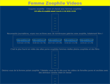 Tablet Screenshot of femmezoophile.com